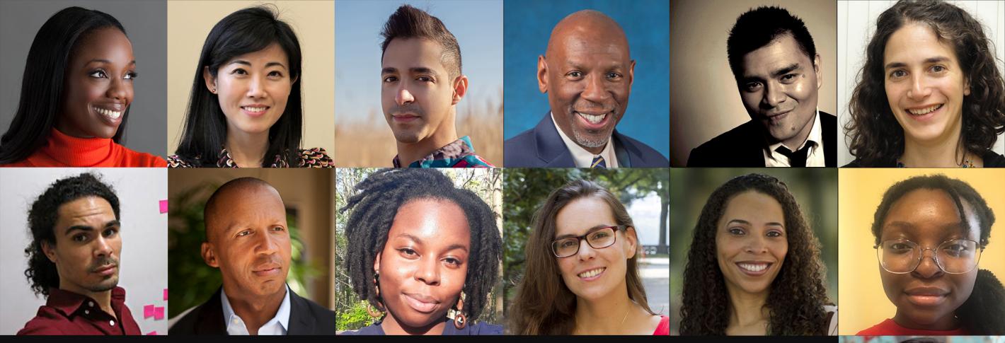 A grid of headshots of the 13 symposium speakers. A text field says "Early Life Stress and Mental Health" May 10, 2021 with Picower and MIT logos